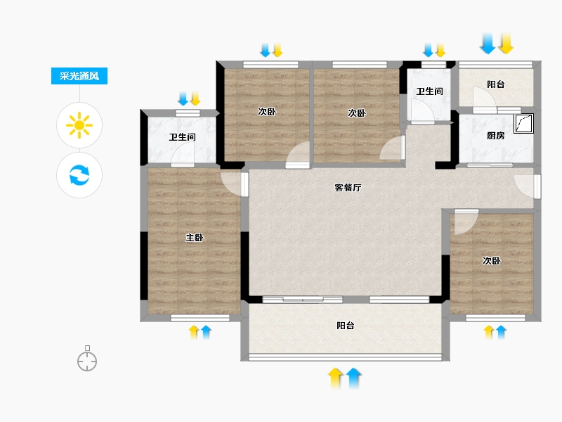 四川省-广元市-和成云著-99.14-户型库-采光通风