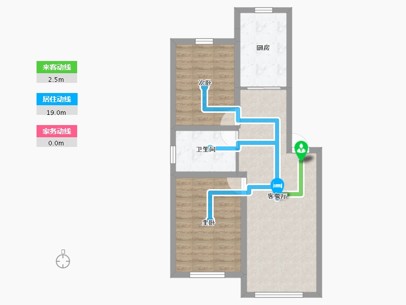 辽宁省-葫芦岛市-金璟家园-61.45-户型库-动静线