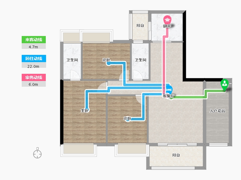 广西壮族自治区-河池市-万越商贸鑫城-131.00-户型库-动静线