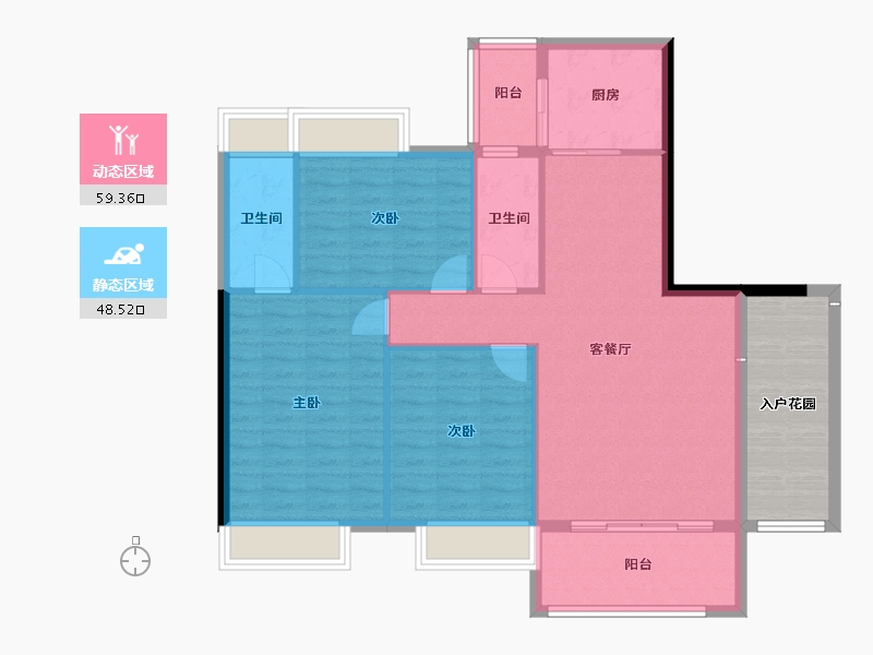 广西壮族自治区-河池市-万越商贸鑫城-131.00-户型库-动静分区