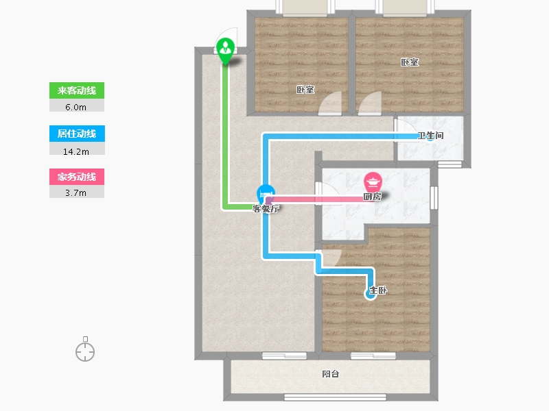 湖北省-武汉市-远洋东方境世界观-92.59-户型库-动静线