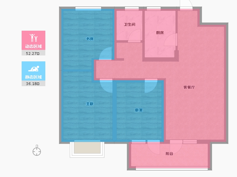 山东省-聊城市-澜庭嘉苑-78.22-户型库-动静分区