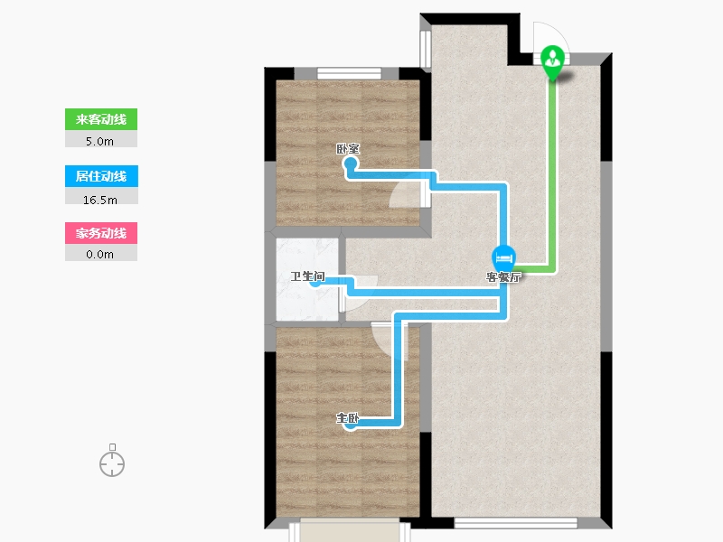 辽宁省-抚顺市-建荣皇家海岸-64.29-户型库-动静线