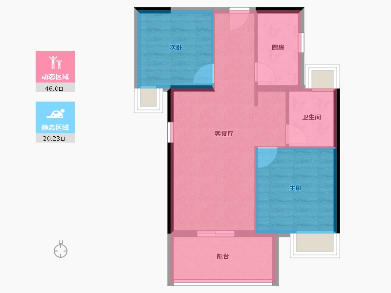 福建省-三明市-金澜湾三期-59.20-户型库-动静分区