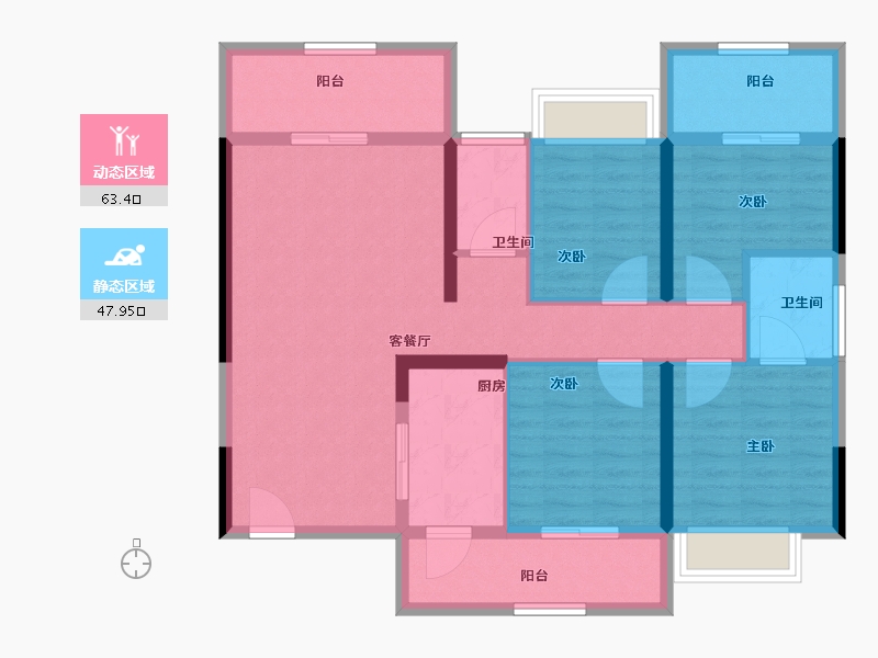 湖南省-郴州市-仁城首府-99.14-户型库-动静分区