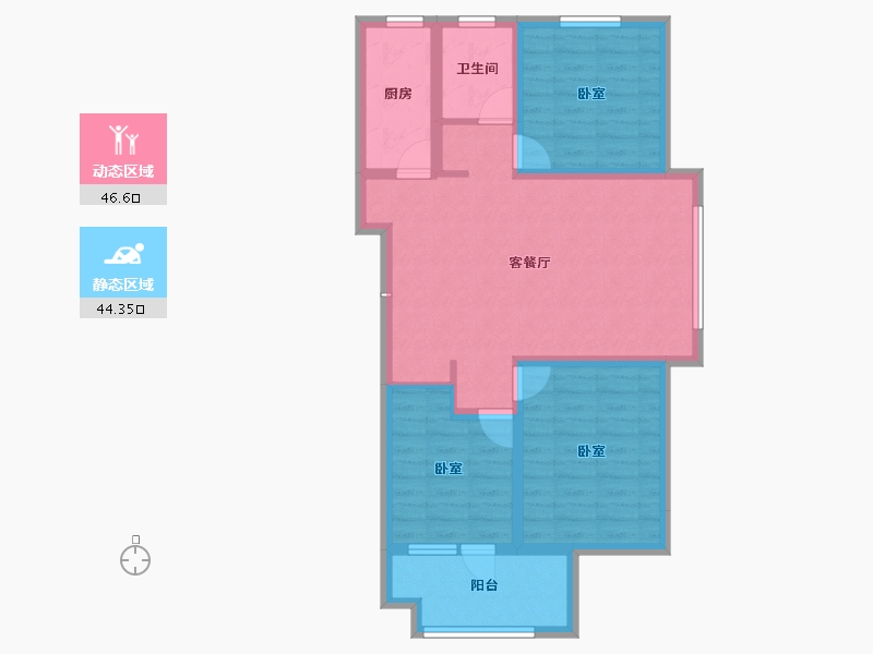 山东省-聊城市-财信·九州印象-80.80-户型库-动静分区