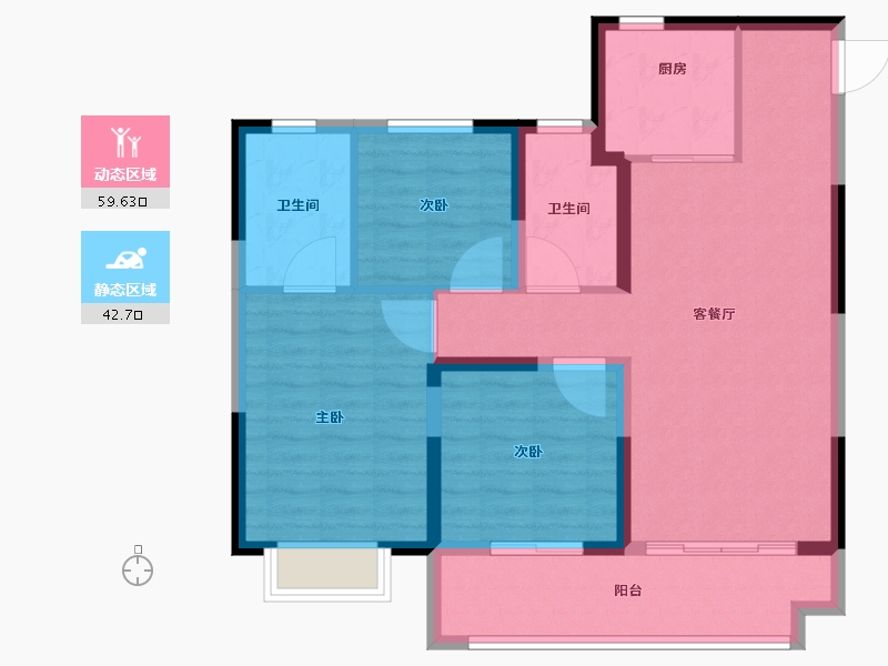 山东省-淄博市-中梁星海云著-92.01-户型库-动静分区