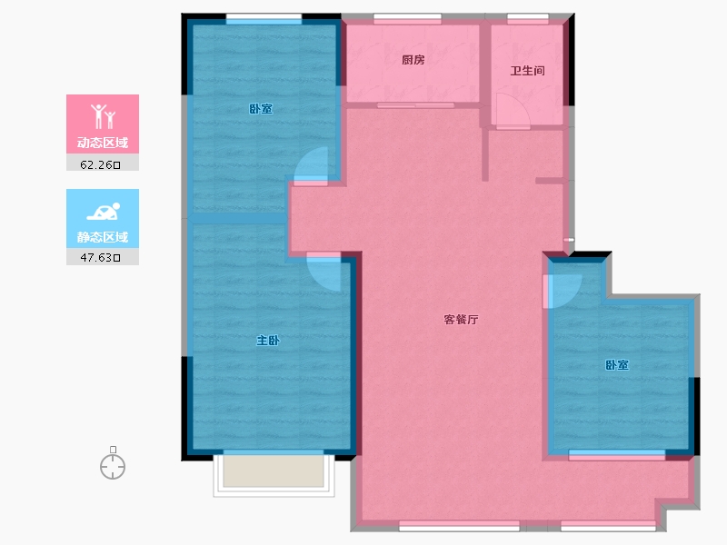 山东省-聊城市-名仕文苑-99.00-户型库-动静分区