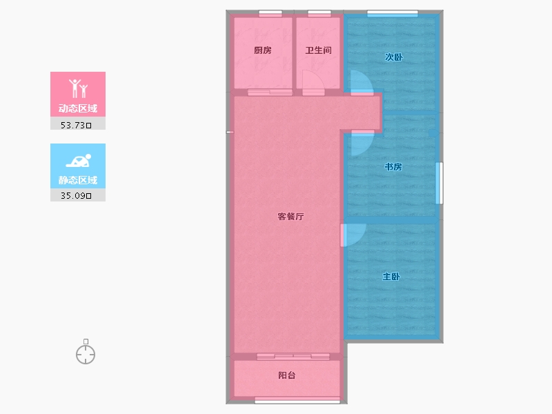 山东省-淄博市-天煜风华-79.86-户型库-动静分区