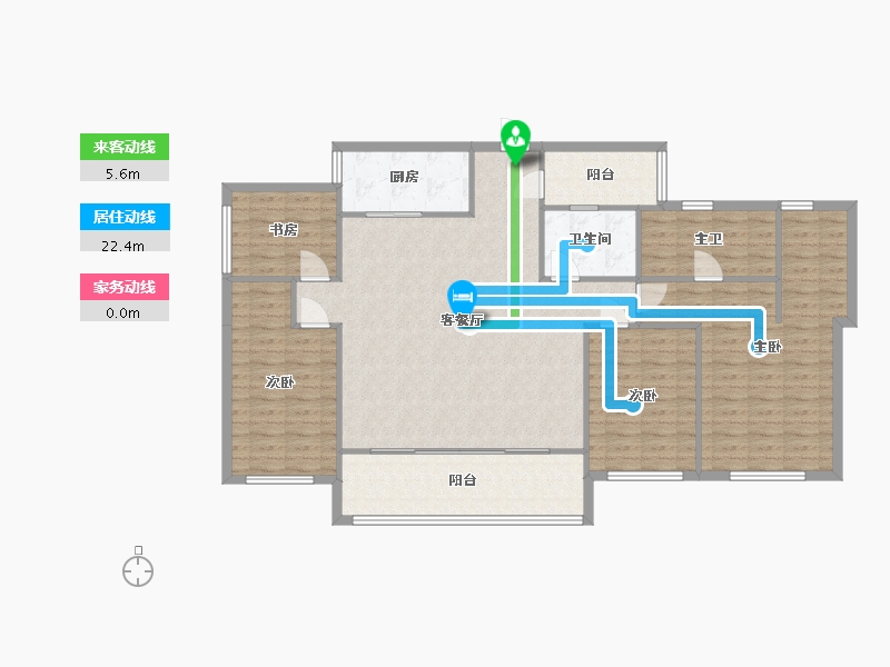 四川省-成都市-中南樾府-137.84-户型库-动静线