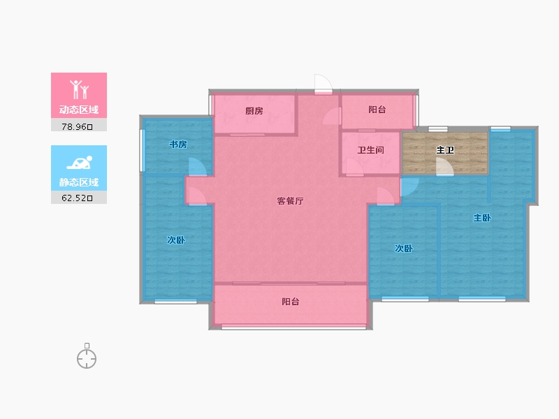 四川省-成都市-中南樾府-137.84-户型库-动静分区