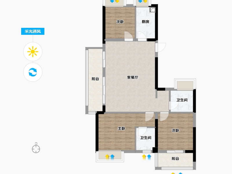 福建省-三明市-明城康养城-90.00-户型库-采光通风