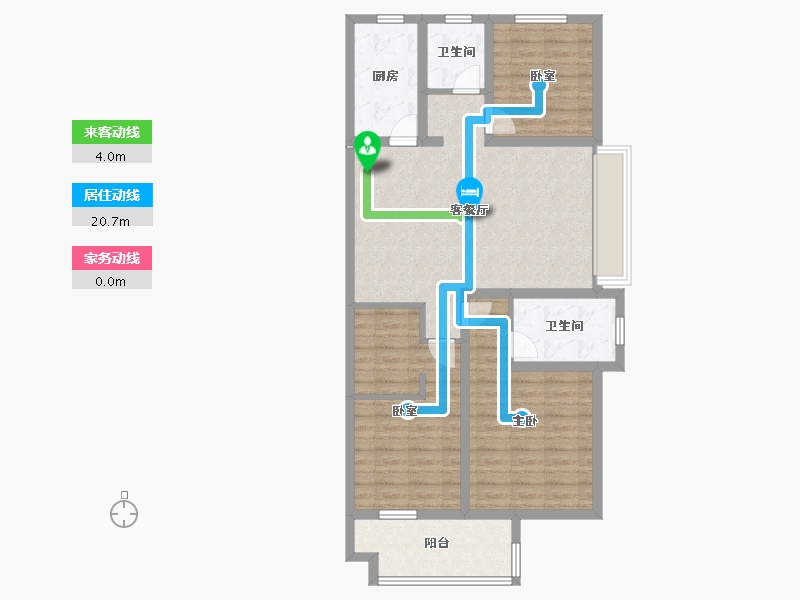 山东省-聊城市-财信·九州印象-96.80-户型库-动静线