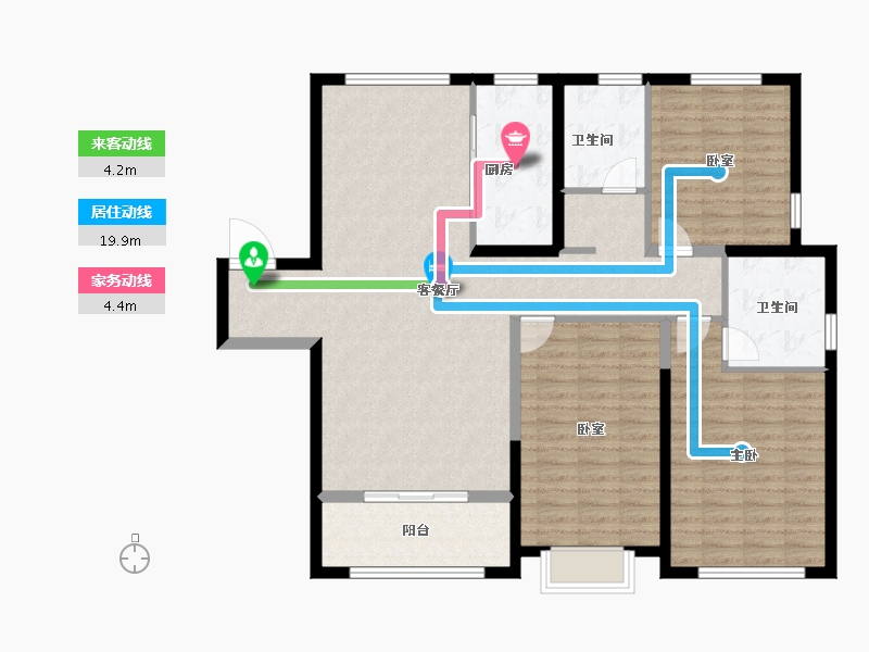 江苏省-盐城市-​荣悦华府-121.58-户型库-动静线