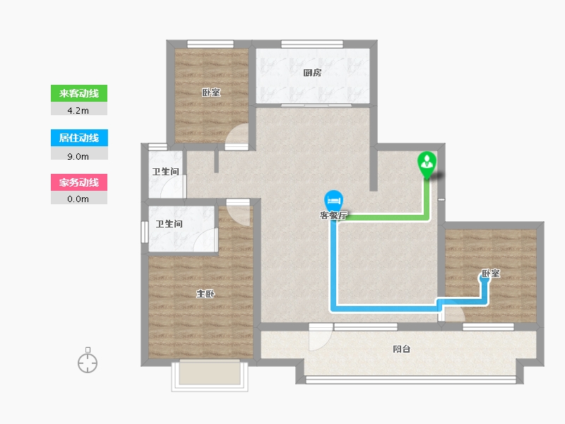 山东省-聊城市-财信·九州印象-99.20-户型库-动静线