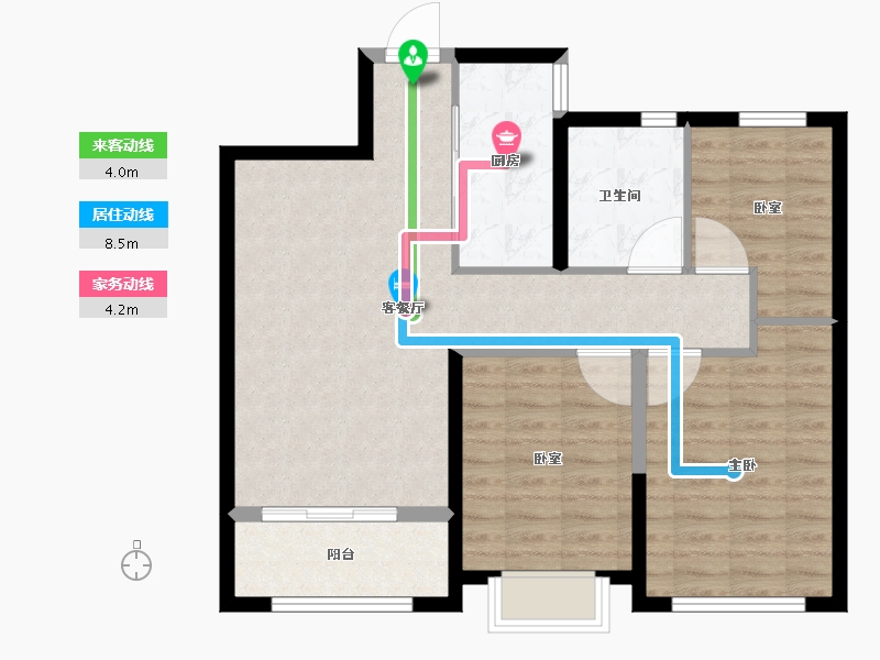 江苏省-盐城市-​荣悦华府-81.60-户型库-动静线