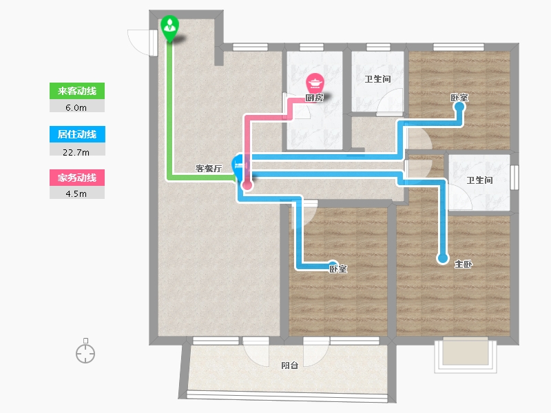 山东省-聊城市-澜庭嘉苑-94.16-户型库-动静线