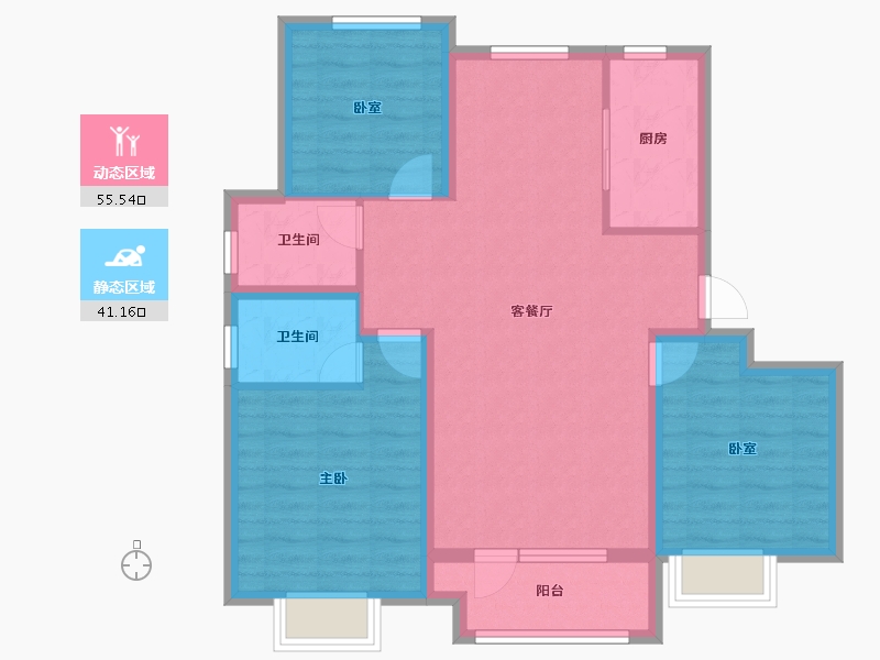 山东省-聊城市-江北水镇-86.41-户型库-动静分区