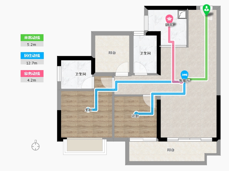 广东省-江门市-融创御府-69.50-户型库-动静线