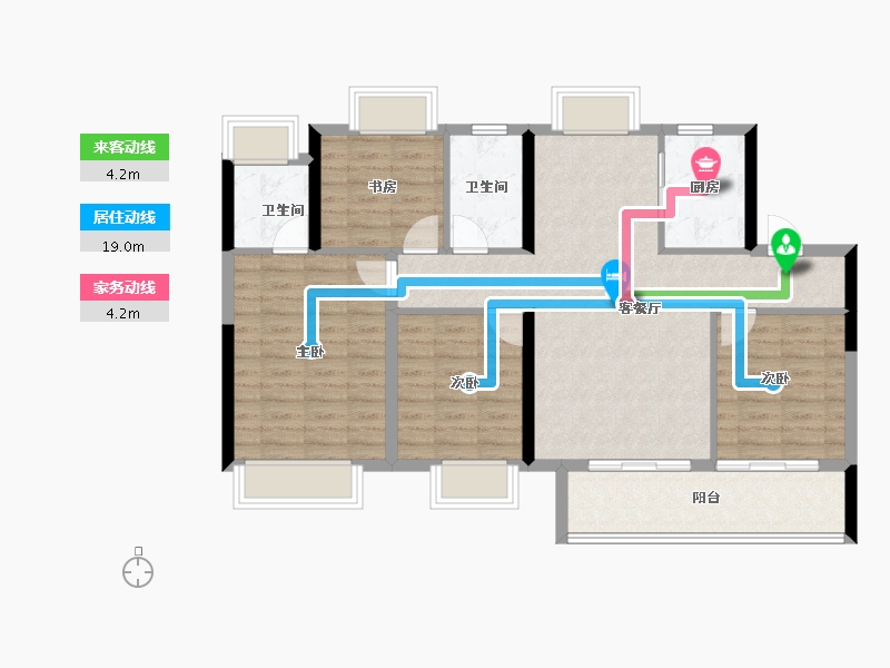 福建省-三明市-融侨观邸-96.00-户型库-动静线