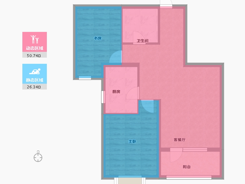 青海省-西宁市-新华联国际旅游城-68.81-户型库-动静分区