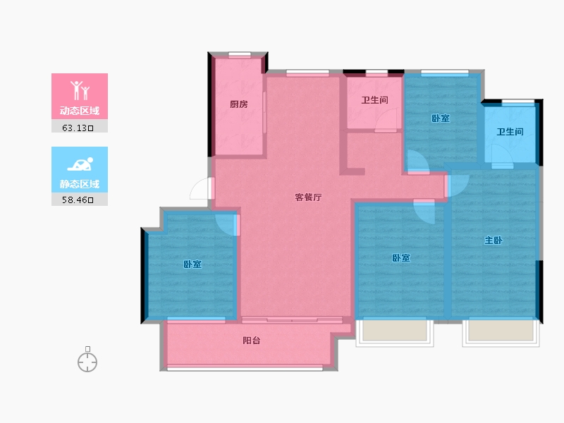 山东省-聊城市-江北水镇-108.40-户型库-动静分区