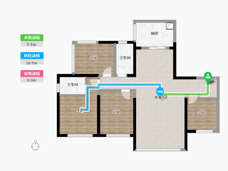 四川省-绵阳市-明月岛阅江山-143.00-户型库-动静线