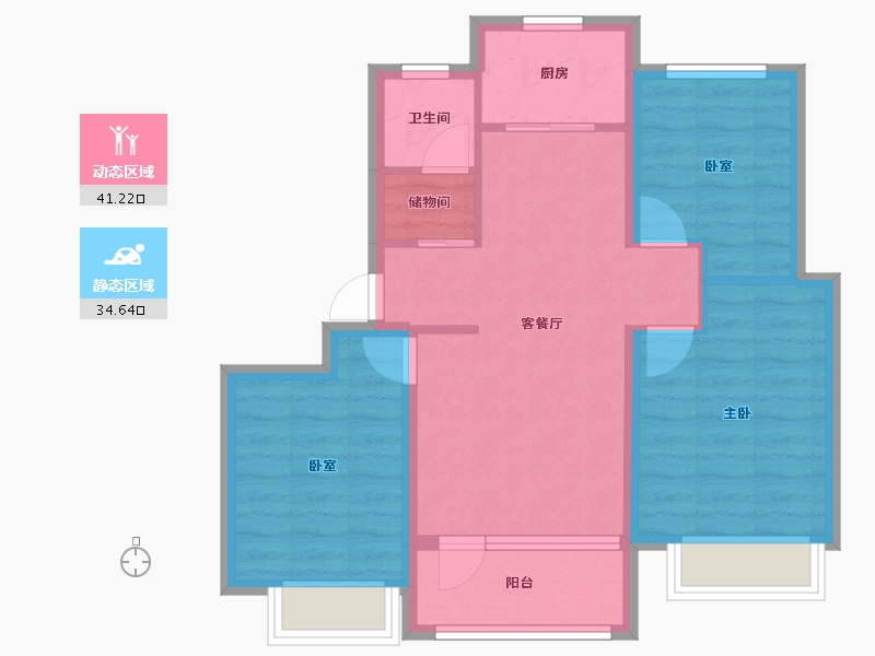 山东省-聊城市-江北水镇-67.06-户型库-动静分区