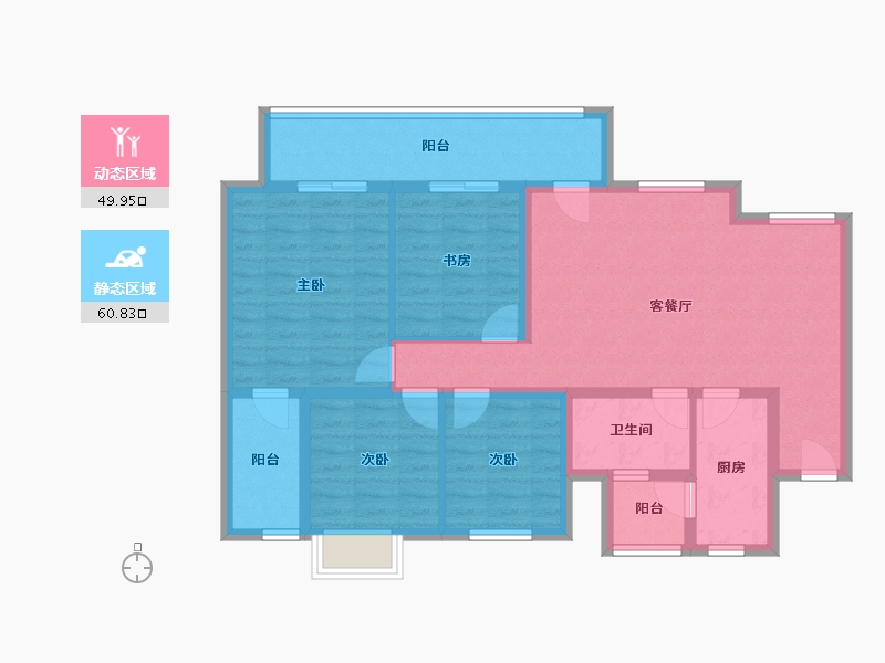 四川省-成都市-朗诗未来街区-98.53-户型库-动静分区