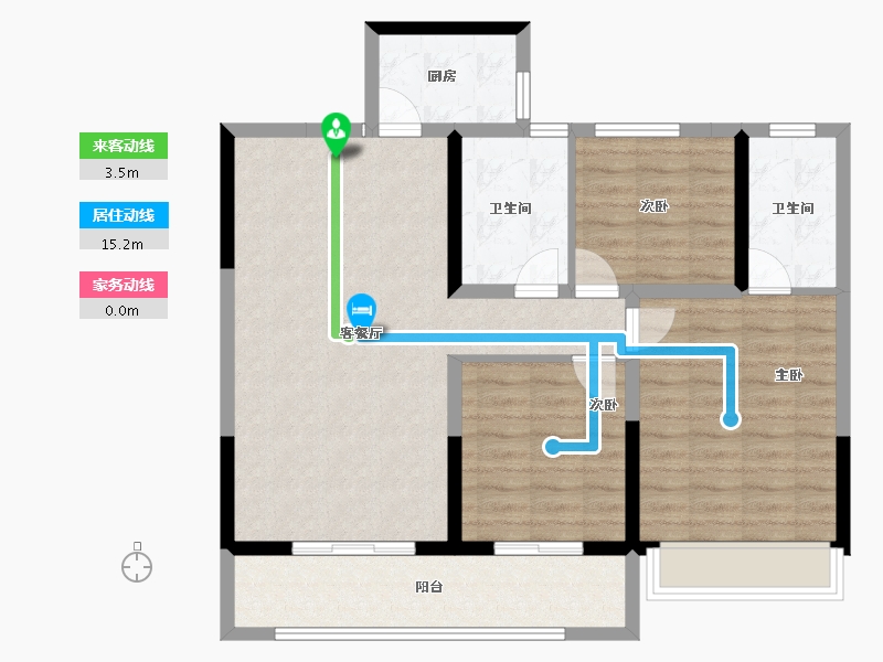 青海省-西宁市-熙龙湾-92.22-户型库-动静线