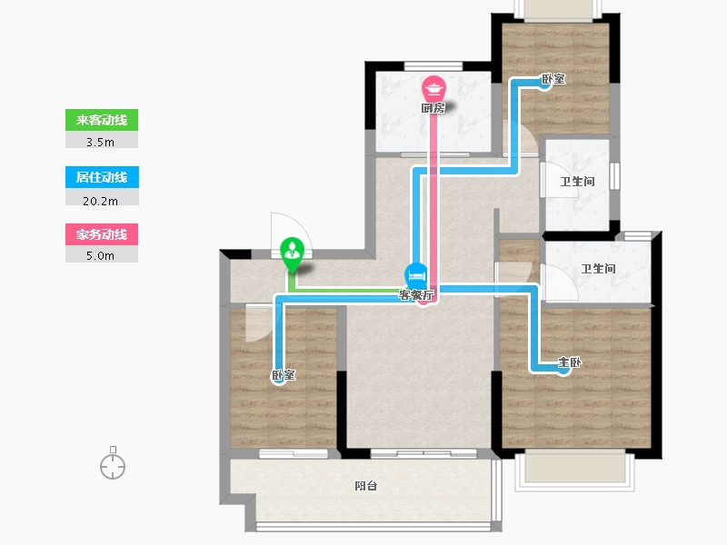 江苏省-盐城市-​碧桂园翡翠湾-92.00-户型库-动静线