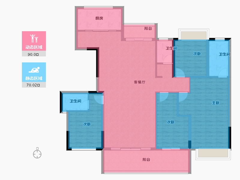 江西省-宜春市-明珠前湖院子-145.99-户型库-动静分区