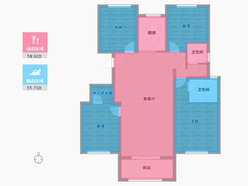 山东省-聊城市-江北水镇-102.39-户型库-动静分区