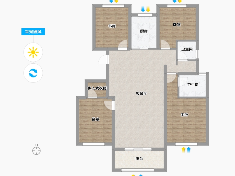 山东省-聊城市-江北水镇-102.39-户型库-采光通风