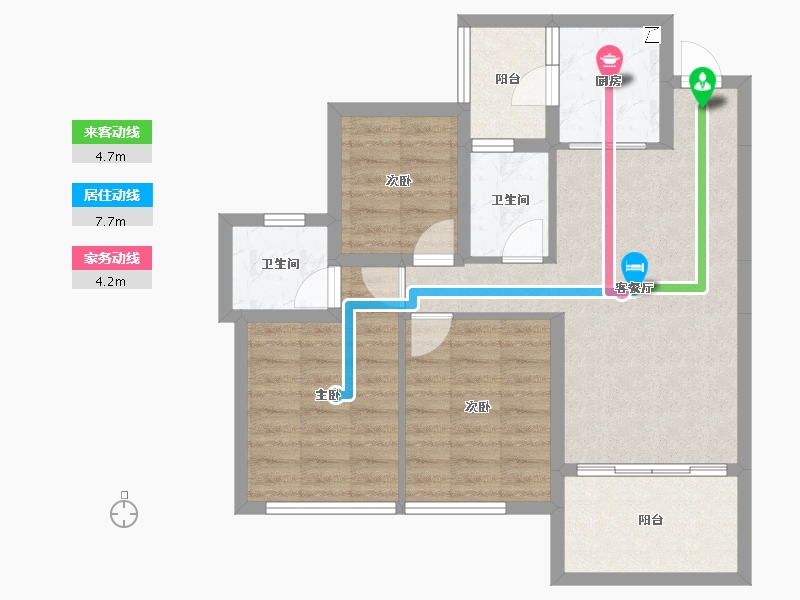 四川省-宜宾市-​鸿通大学府-74.01-户型库-动静线