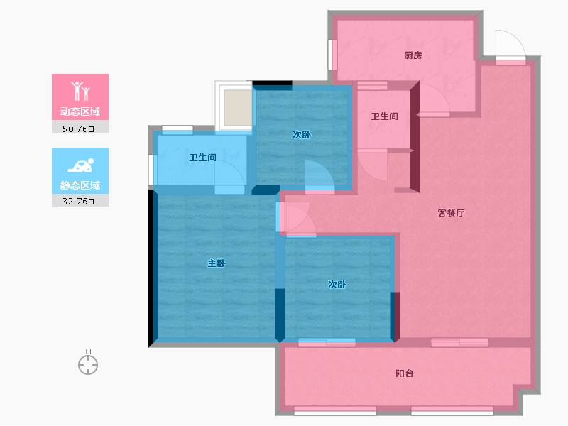 四川省-南充市-万卷山河-79.00-户型库-动静分区