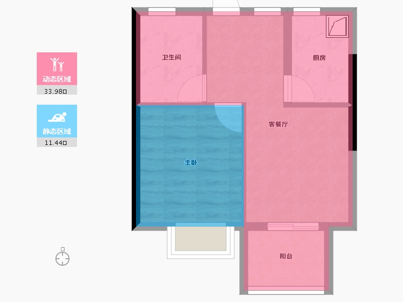 福建省-三明市-金澜湾三期-40.00-户型库-动静分区