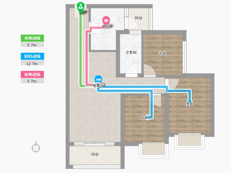 四川省-成都市-朗诗未来街区-68.44-户型库-动静线