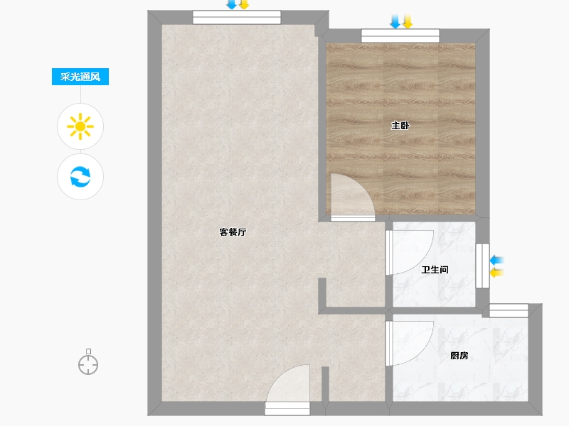 江苏省-苏州市-湖滨国际-29号楼-39.00-户型库-采光通风