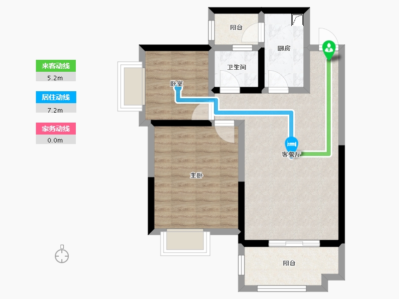 湖南省-郴州市-泊富君庭-62.36-户型库-动静线