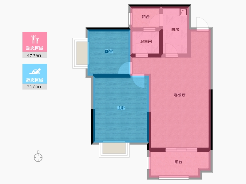 湖南省-郴州市-泊富君庭-62.36-户型库-动静分区