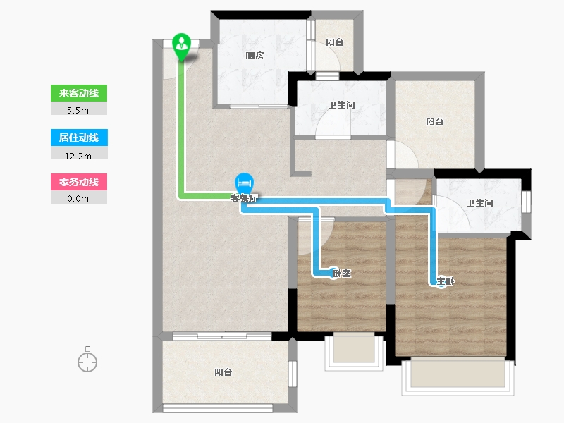 广东省-惠州市-深业西湖三里-77.61-户型库-动静线