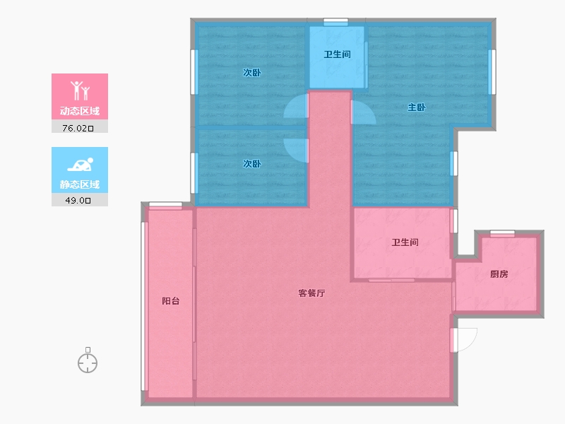 云南省-昆明市-航空小区-118.00-户型库-动静分区