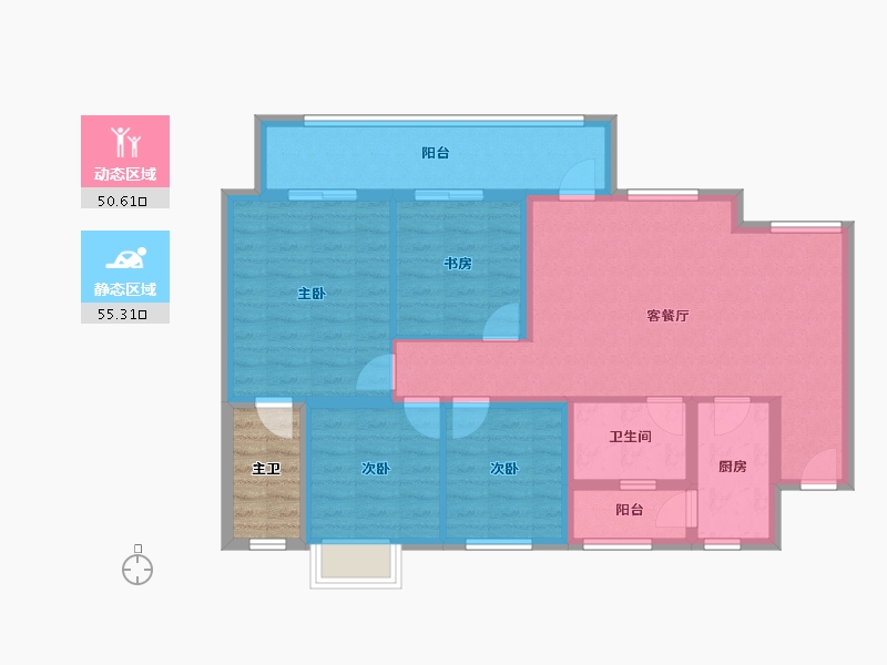 四川省-成都市-朗诗未来街区-99.01-户型库-动静分区