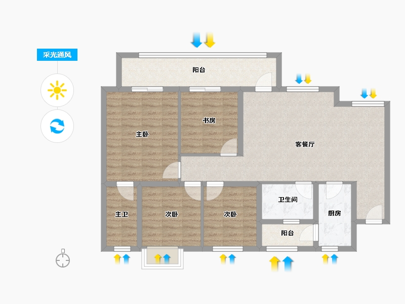 四川省-成都市-朗诗未来街区-99.01-户型库-采光通风