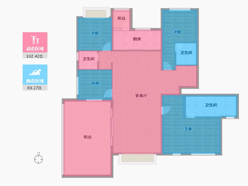 四川省-眉山市-万科眉州文化村-157.12-户型库-动静分区