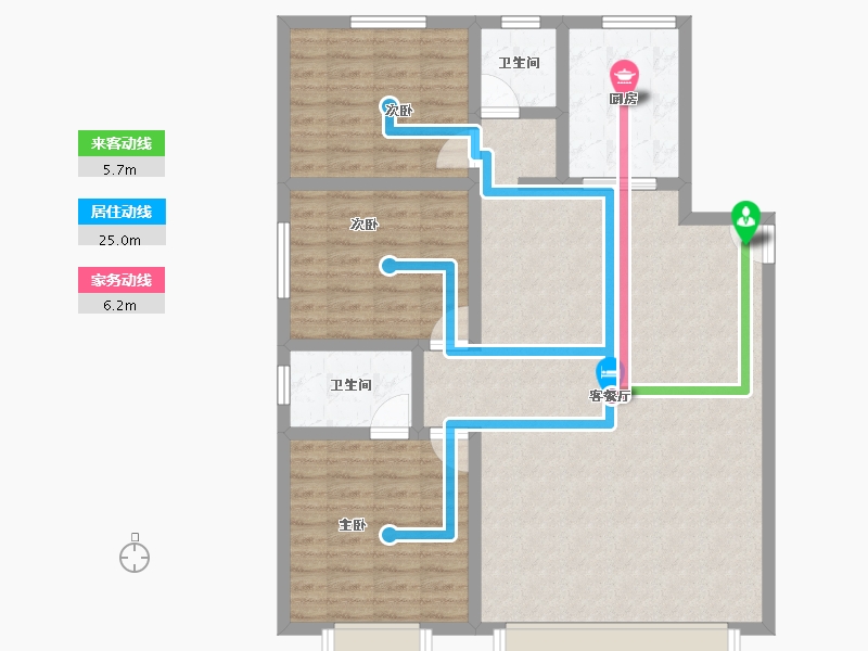 河北省-保定市-方仕·翰乐轩-104.72-户型库-动静线