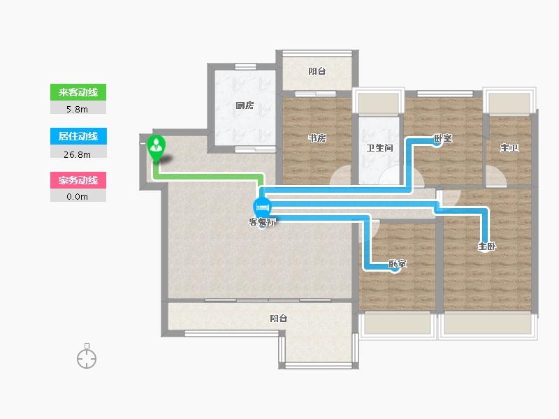 四川省-成都市-建发央玺-109.83-户型库-动静线