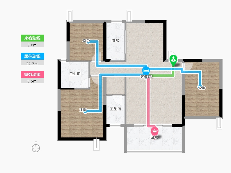 江西省-宜春市-华硕春江月-99.10-户型库-动静线