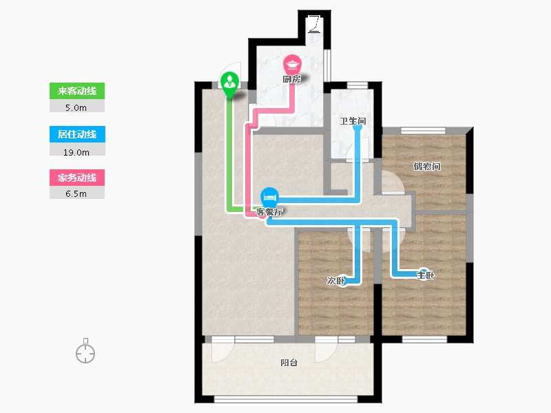 宁夏回族自治区-银川市-银川融创城-81.60-户型库-动静线